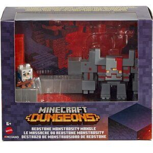 3/$55❤️ Mattel Minecraft Dungeons Mini Battle Box Redstone Monstrosity Mangle